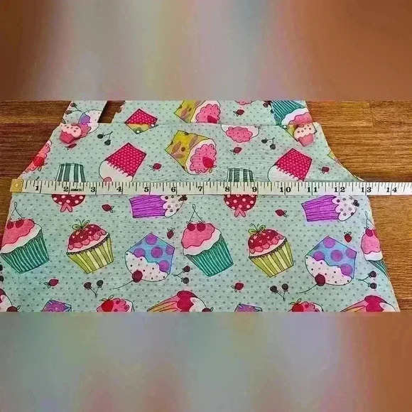 Girl's Handmade Cupcake Smock Dress - Picture 5 of 6